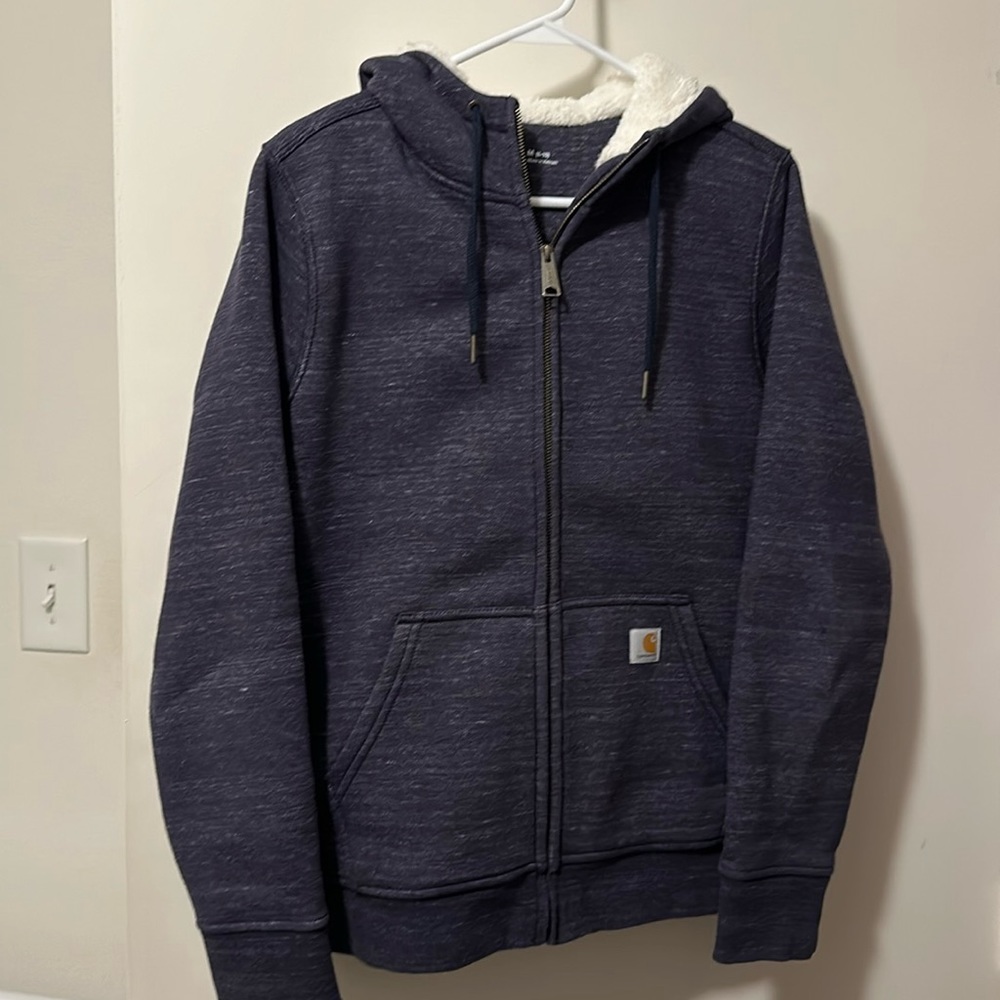 Womens Sherpa lined carhartt sweatshirt!